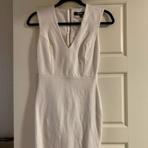 White midi dress